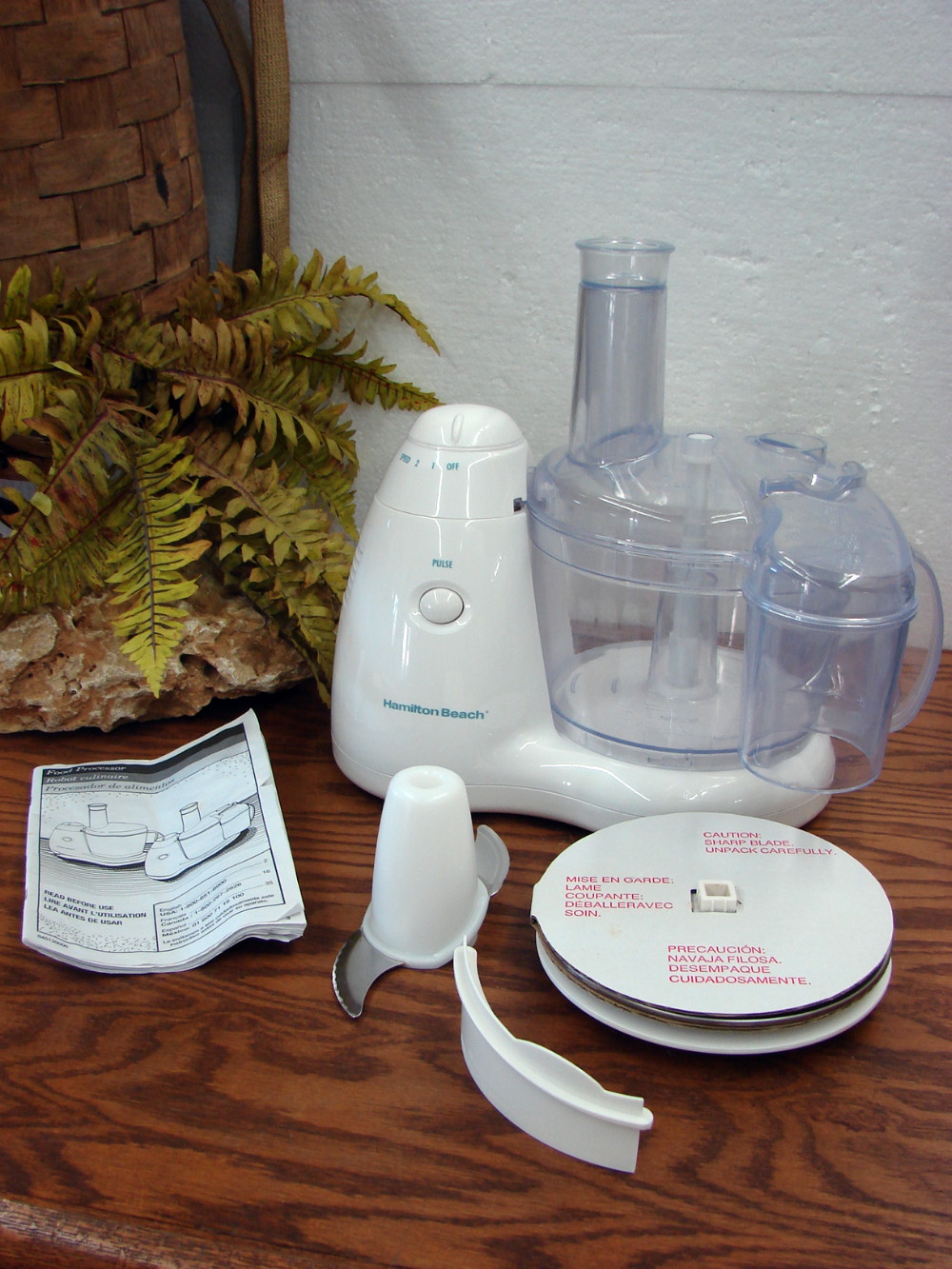 Complete Hamilton Beach Electric Food Processor w/ Accessories Tested #70550 FP09