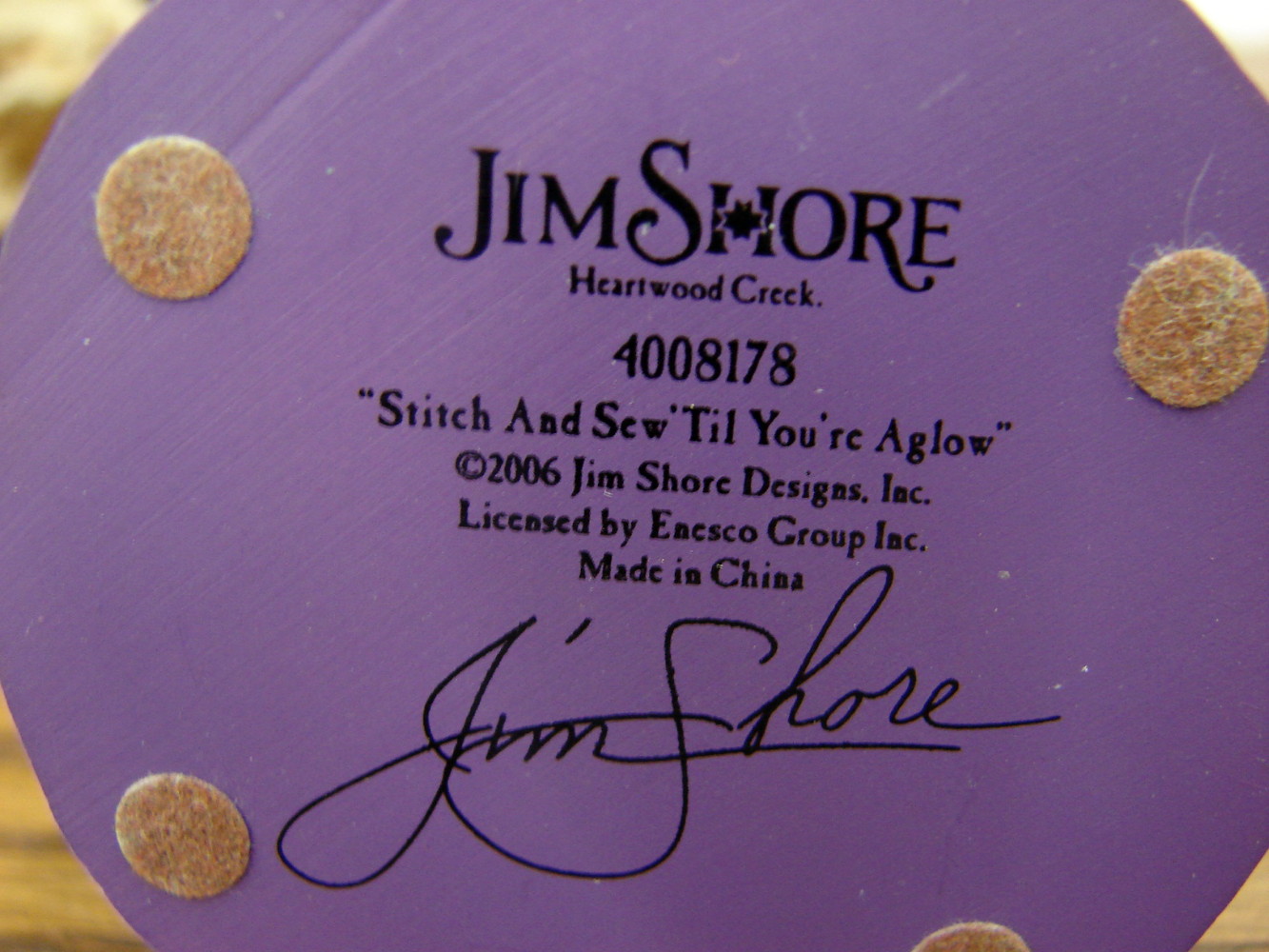 Jim Shore Heartwood Creek Stitch and Sew til your Aglow Angel #4008178 - Image 2