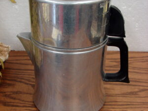 Vintage 4 Part Mirro Coffee Pot 2 Quart Aluminum Drip 782M