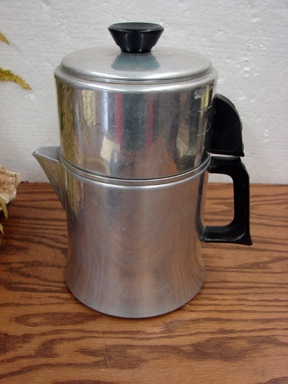 Vintage 4 Part Mirro Coffee Pot 2 Quart Aluminum Drip 782M
