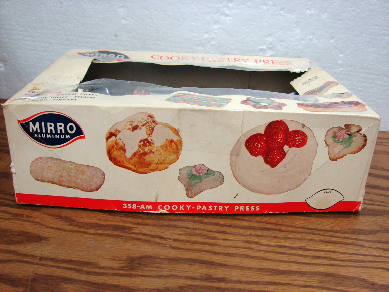 Complete Vintage Mirro #358-AM Spritz Cookie Cooky Press in Original Box No Cellophane - Image 2