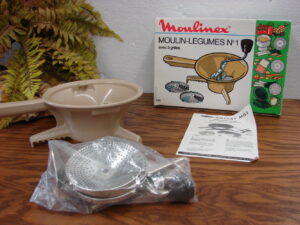 Brand New Vintage Moulinex Moulin-Legumes No. 1 Hand Crank Vegetable Puree Mill