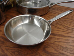 Pampered Chef Stainless Steel 8" Fry Pan Skillet