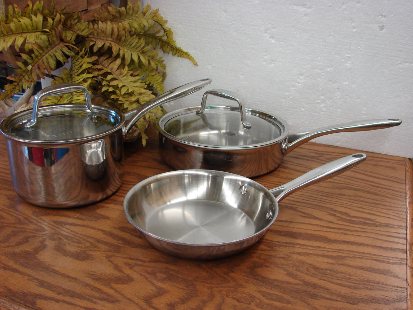 Pampered Chef Stainless Steel 8" Fry Pan Skillet - Image 3