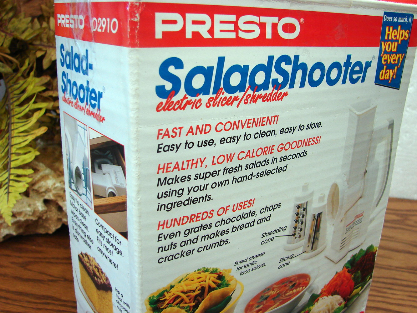 Presto Professional Salad Shooter Electric Slicer Shredder #02910 w/ 4 pc Accessory - Image 4