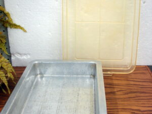Vintage Rema Air Bake Double Wall Aluminum Lasagna Cake AirBake Pan w/ Lid 13x9 as is
