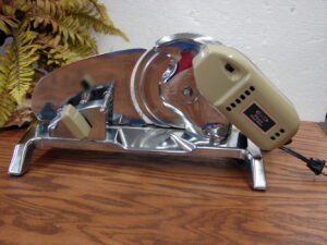 MCM Rival Electric Food Meat Slicer #1101E/5 Avocado Green Chrome Tested
