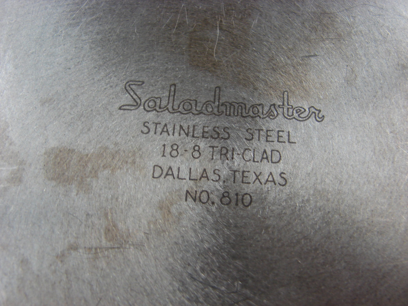 Vintage SaladMaster 10 1/2" Stainless Steel Skillet Fry Pan w/ Vapor Lock Lid Egg Poacher #810 - Image 3