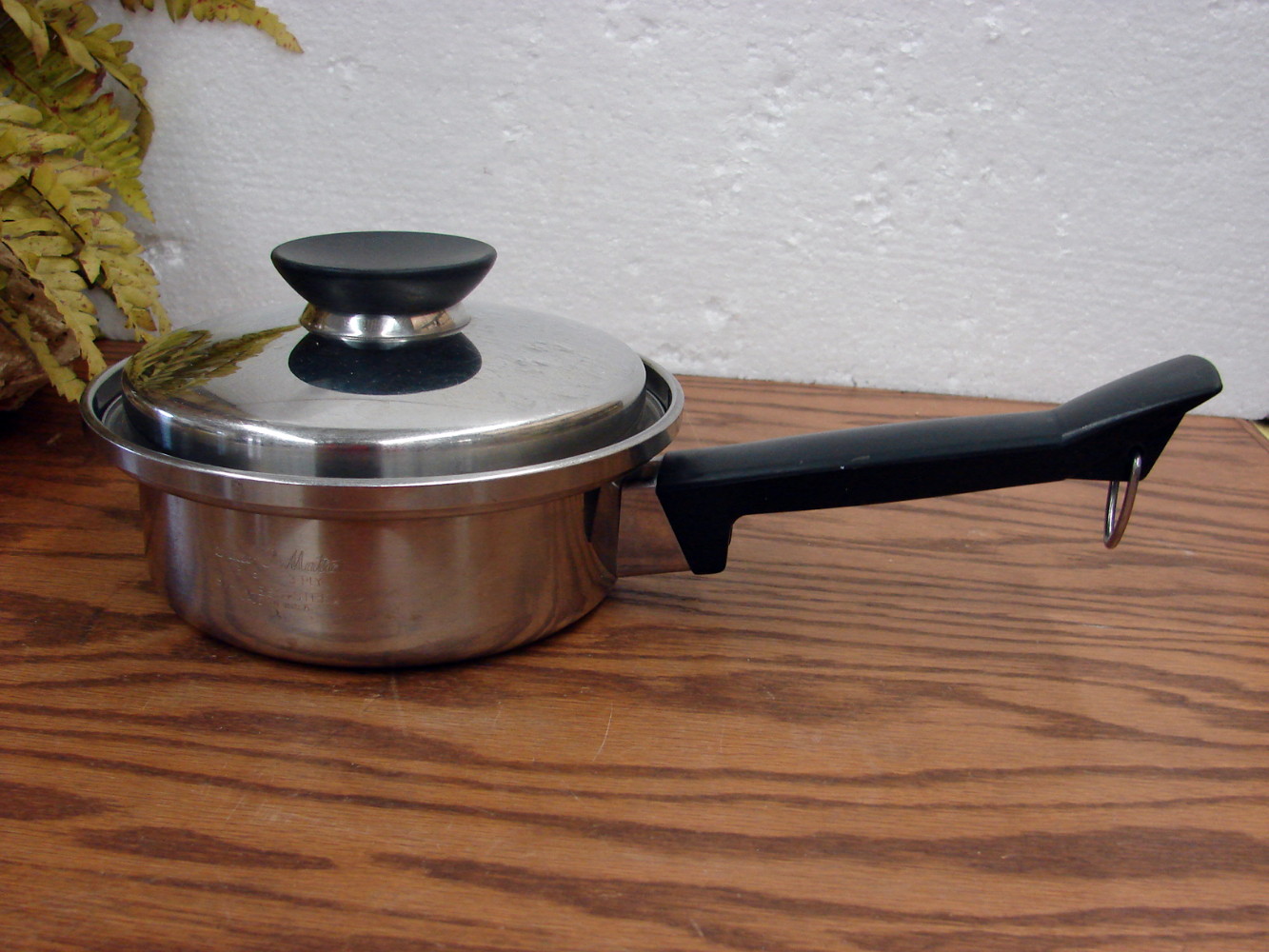 Vintage Seal-O-Matic 3 Ply 18/8 Stainless Steel Sauce Pan w/ Lid 24 oz