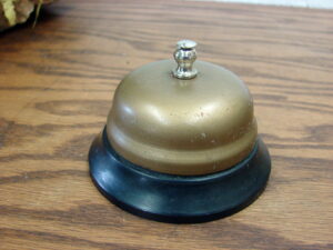 Vintage Copper Counter Tabletop Service Bell