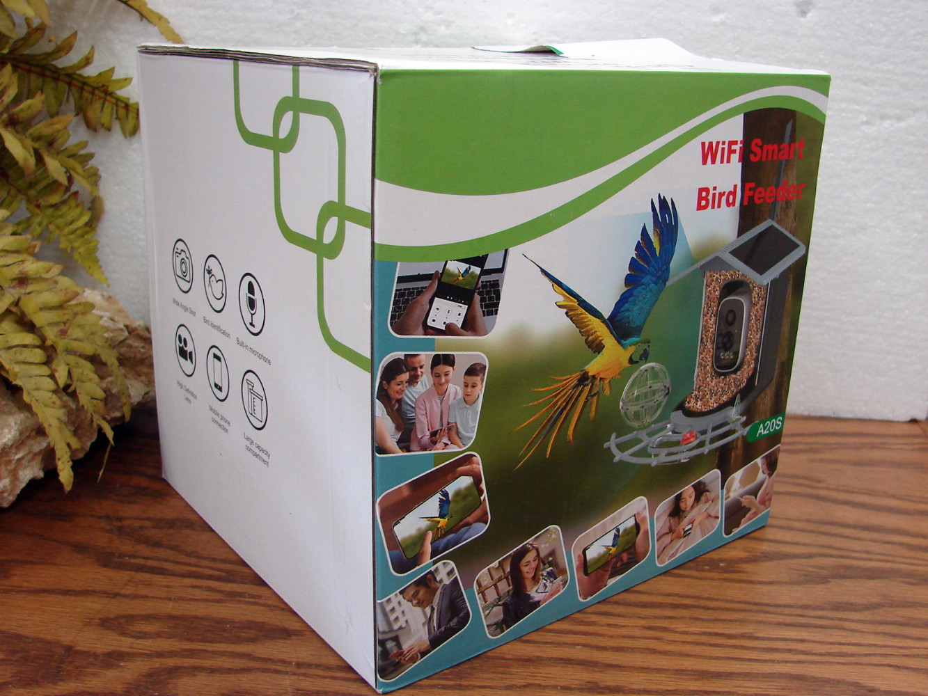 Brand New WiFi Smart Bird Feeder ID Wide Angle Microphone High Definition Cell Phone Connection