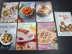 Set of 7 The Pampered Chef Seasons Best Recipe Booklets 1997-2024