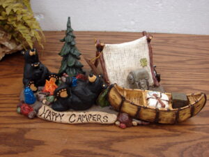 Brand New Big Sky Carvers Bearfoot Bears Jeff Fleming Happy Campers Figurine
