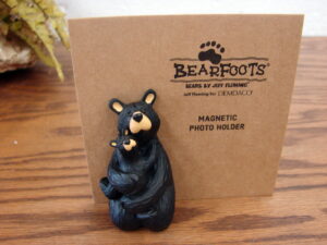 Brand New Big Sky Carvers Bearfoot Bears Mama Bear Magnetic Photo Holder Jeff Fleming