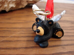 Brand New Big Sky Carvers Bearfoot Bears Guardian Angel Ornament Jeff Fleming