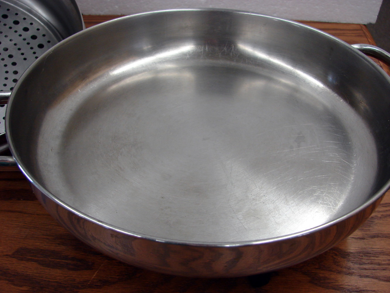 Vintage Farberware Stainless Steel 12" Electric Skillet Fry Pan w/ Rack 344-A Tested Deep Lid Cookware - Image 4