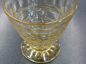 Fostoria Hermitage Topaz Depression Glass Oyster Cocktail Dish