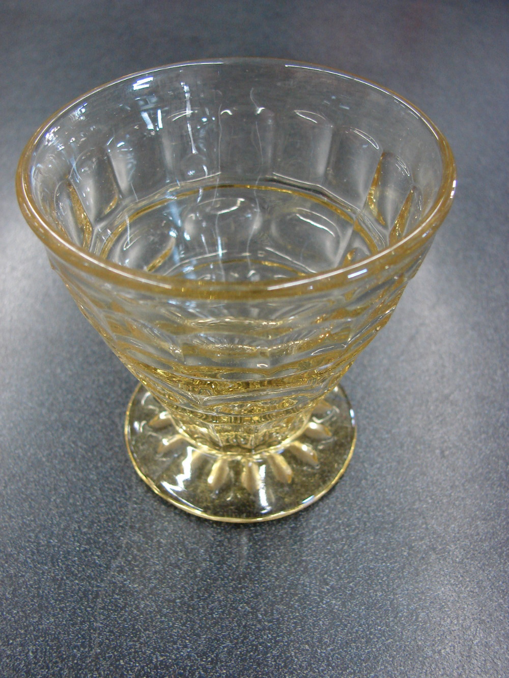 Fostoria Hermitage Topaz Depression Glass Oyster Cocktail Dish