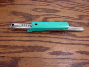 Vintage Foley Easy Twist Turquoise Metal Screw Cap Jar Opener
