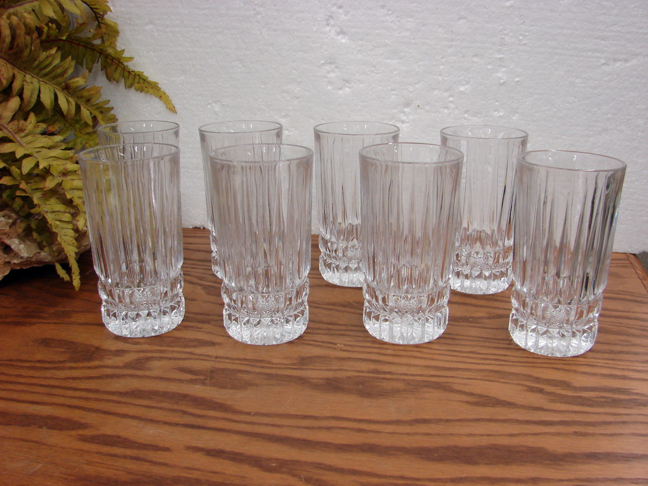 Set/8 Vintage Fostoria Heritage Highball Glasses Elegant Heavy Crystal - Image 2