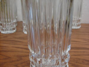 Set/8 Vintage Fostoria Heritage Highball Glasses Elegant Heavy Crystal