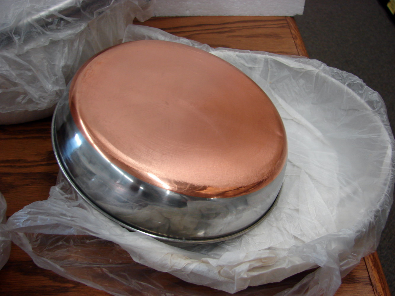 Brand New Vintage 10 pc David Craft JA Bornschaft Stainless Steel Copper Bottom Cookware