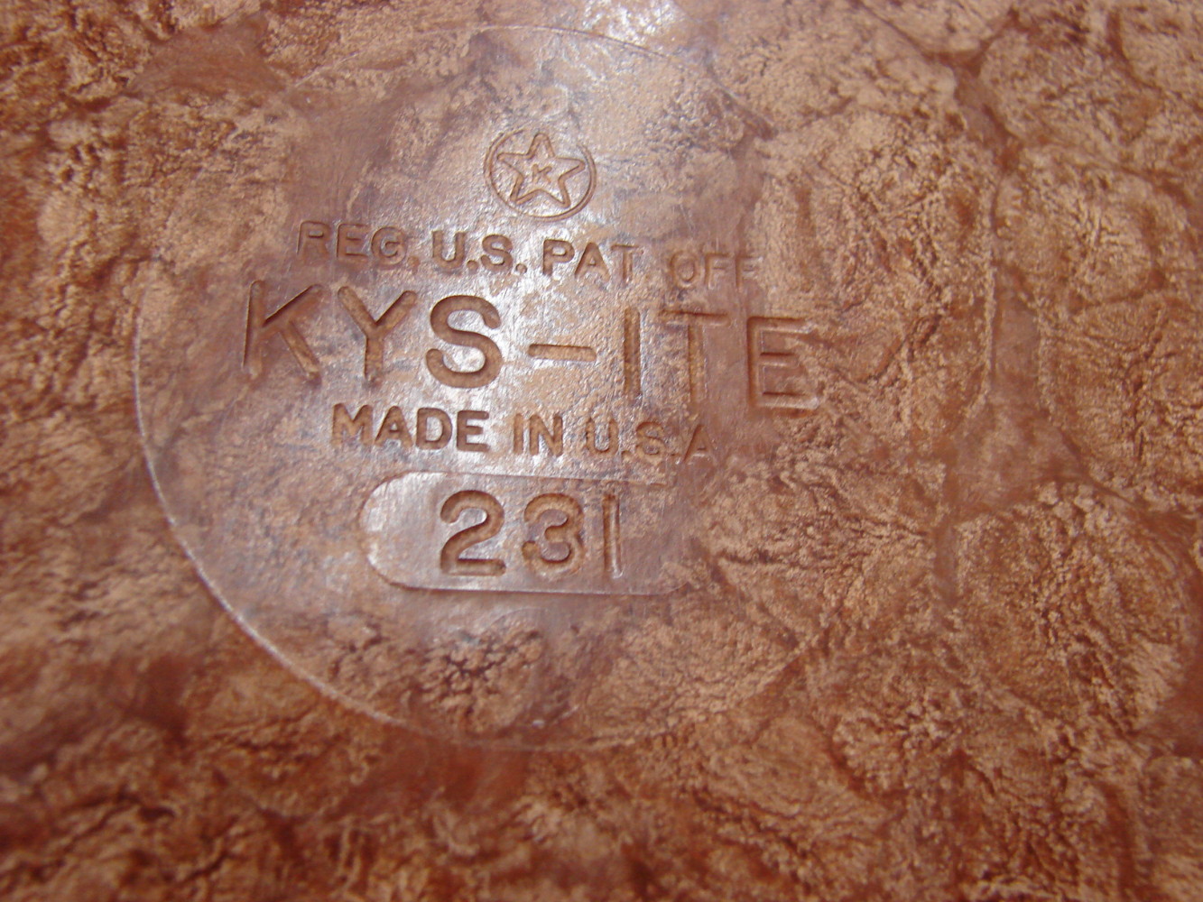 Set/6 Vintage KYS-ITE Melamine USA Military #231 Trays Divided Cafeteria Camping Plates - Image 2