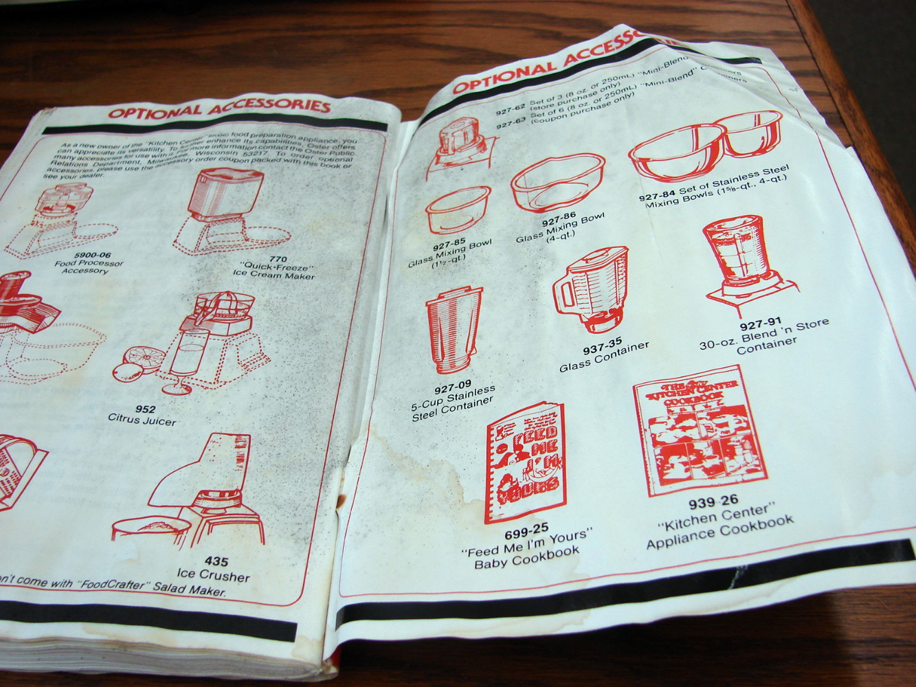 Parts for Vintage Oster Regency Kitchen Center Food Processor Motor Base and Recipe Instructions - Image 5