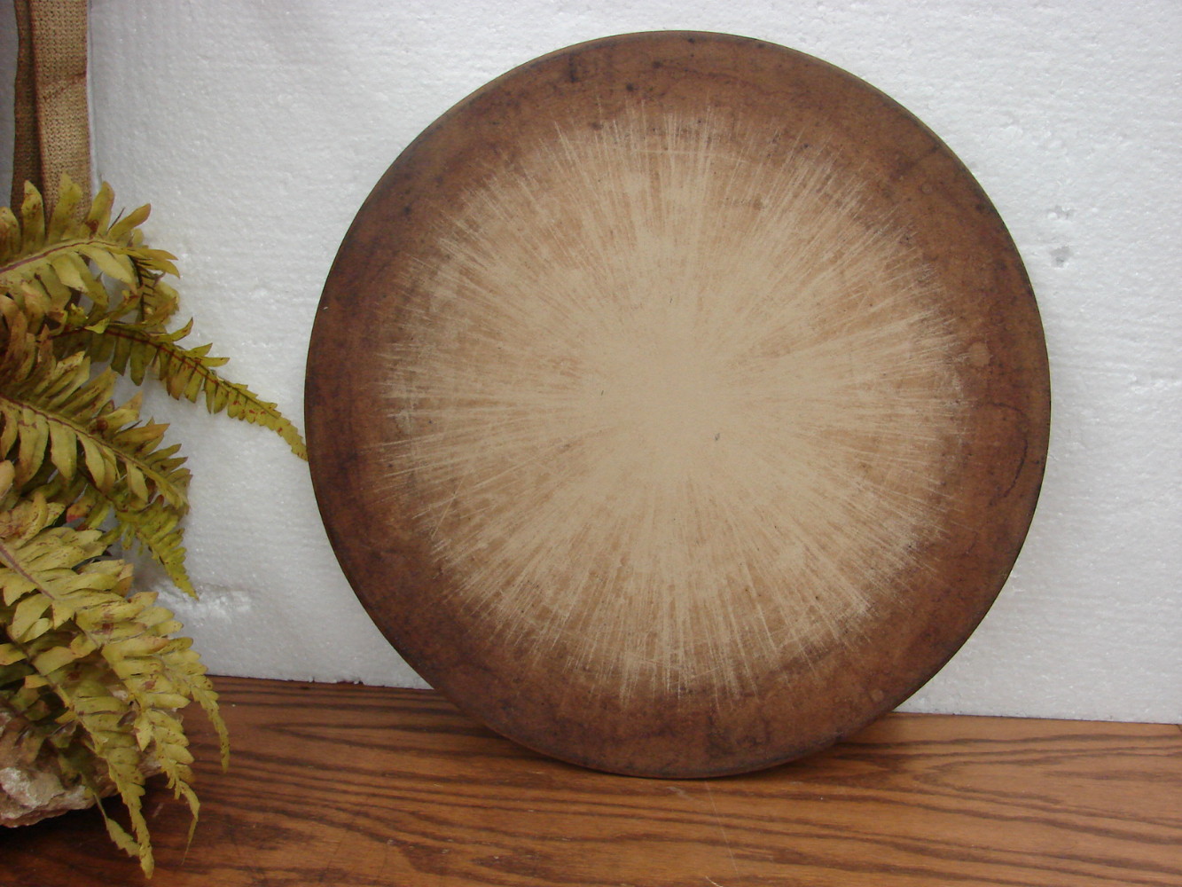 Pampered Chef Family Heritage Seasoned Stoneware Round Pizza Stone 14 3/4"