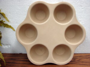 Pampered Chef 6 Jumbo Muffin Pan #5124 Deep Baker Individual Meatloaf Pan
