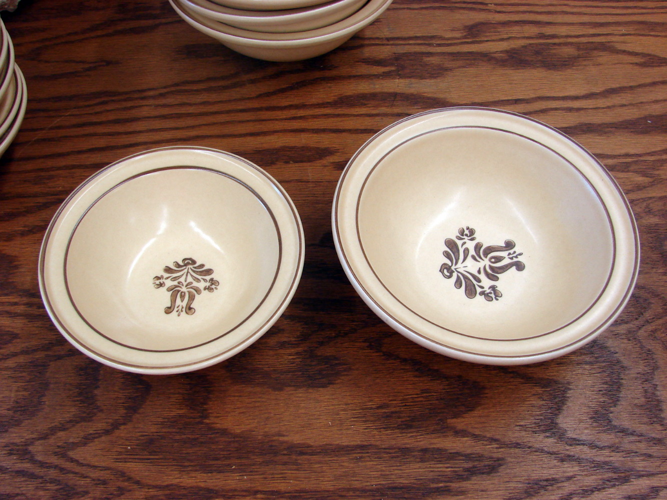 Set/7 Vintage Pfaltzgraff Village Dinnerware Fruit Berry Dessert Bowl 5" - Image 2
