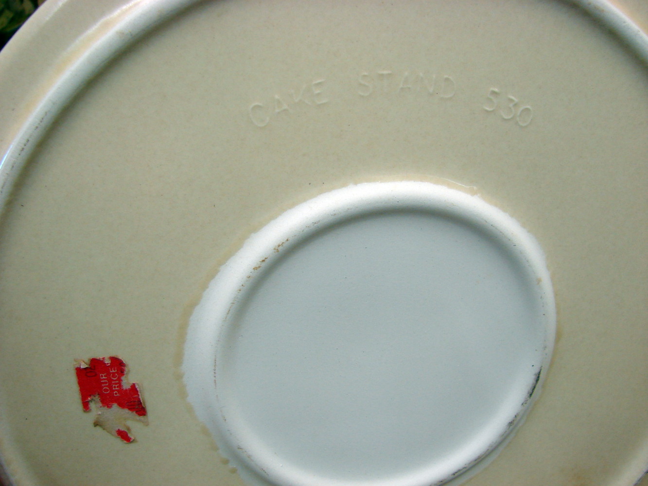 Vintage Pfaltzgraff Village Dinnerware Cake Stand Top Cake Plate Only - Image 2