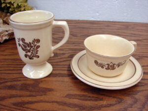 Vintage Pfaltzgraff Village Dinnerware Footed Irish Coffee Mug