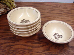Set/6 Vintage Pfaltzgraff Village Dinnerware Soup Cereal Bowl 6"
