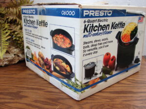 Like New Presto Kitchen Kettle 6-Quart Multi-Cooker #6000 in Original Box