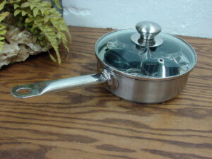 Professional Resto 18/10 Stainless Steel Demeyere Belgium Egg Poacher Set 4 Cup Sauce Pan