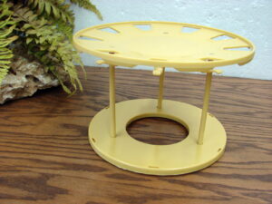 Vintage Rubbermaid Cup Plate Holder Carousel Lazy Susan Harvest Yellow