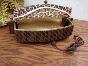 Vintage MCM Salton Hotray WB-5 Electric Bread Bun Warmer Paisley Cloth Lid