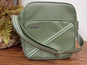 Vintage Samsonite Shoulder Bag Carry On Retro Mod Avocado Green