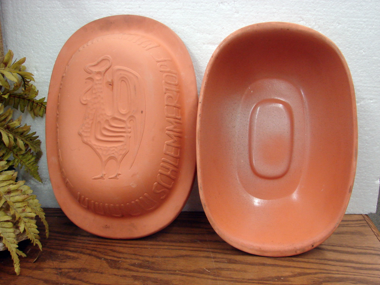 Vintage Schlemmertopf Terra Cotta Scheurich Keramik Clay Roaster Baker 838 West Germany - Image 2