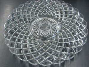 Vintage Gorgeous Williamsburg Tiffin Fransician 20" Platter Punch Bowl Serving