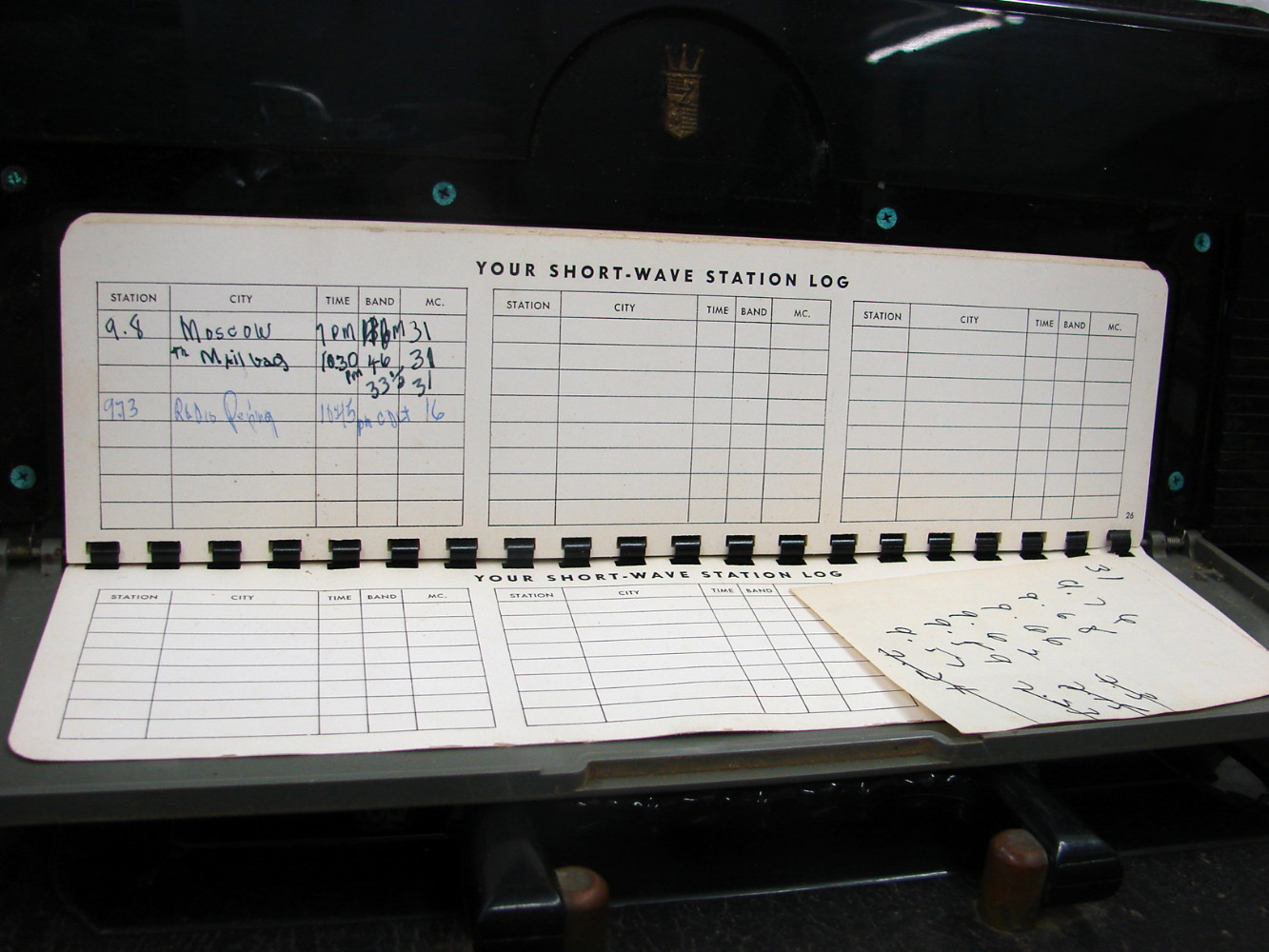 Vintage 1950's L600 Zenith Trans-Oceanic Super DeLuxe Tube Radio w/ Headphones Guide - Image 4
