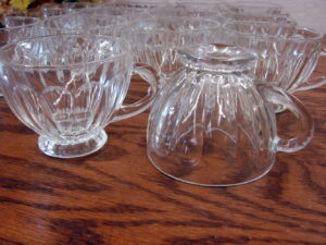 Set/18 Replacement Vintage LE Smith Glass Old Dominion Punch Bowl Cups Only