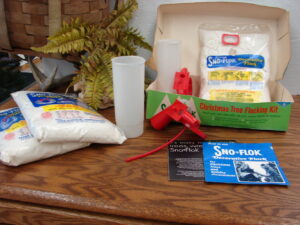 Vintage Christmas Tree Flocking Kit System 3 New Bags 2 Guns Sno*Flok