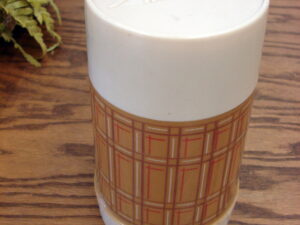 Complete Vintage Aladdin's Best Buy Wide Mouth Plaid Thermos Pint WM4040