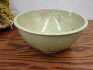 Vintage Apollo Ware Melmac Alexander Barna Bowl Speckled Melamine Sage Green