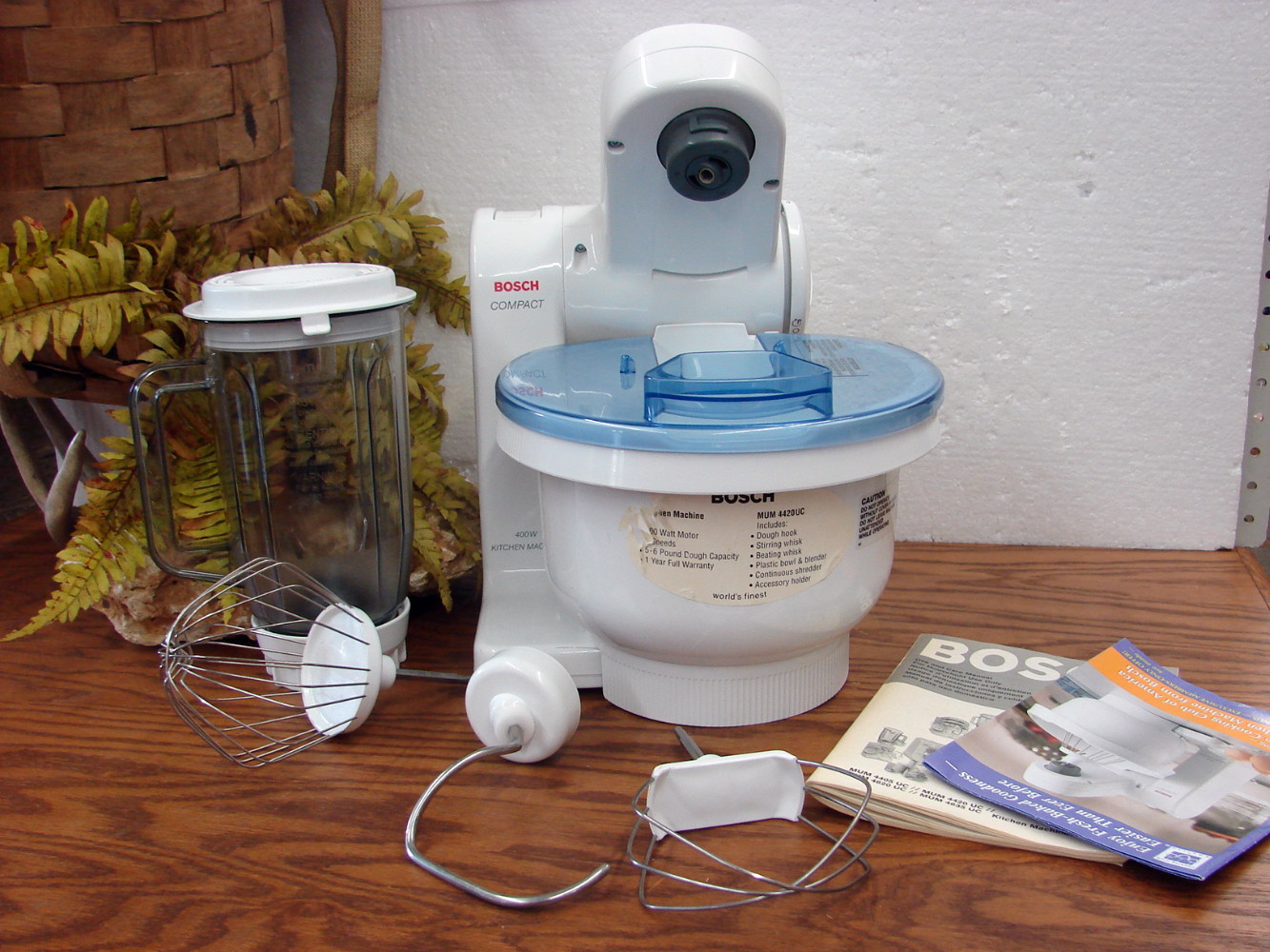 Bosch MUM 4420 Compact Stand Mixer Blender Attachment Manual Tested Working - Image 2