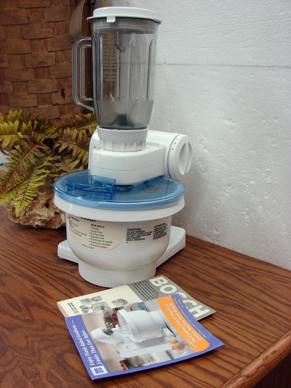 Bosch MUM 4420 Compact Stand Mixer Blender Attachment Manual Tested Working - Image 5