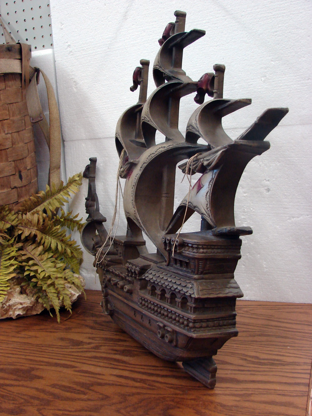 Large Vintage Burwood Spanish Galleon Pirate Ship #4299 Wall Hanging - Image 3