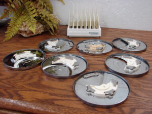 7 Pcs Cuisinart DLC-8 Food Processor Disc Blade Set of 7 Blades and Organizer Holder